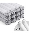 12x Limea T8 LED dobbeltarmatur - Inkl. 2x18,5W 120cm LED rør, IP65 vanntett