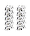 10x 7W lavprofil innfellingsspot RA96 - DimToWarm+CCT, Hull: Ø6,8 cm, Mål: Ø8,3 cm, hvit kant, dimbar