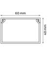 60x40 Kabelkanal - Hvit, 60x40mm, Lengde 2m