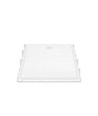 60x60 LED-panel, 28W - 5000K, bakbelyst, hvit kant