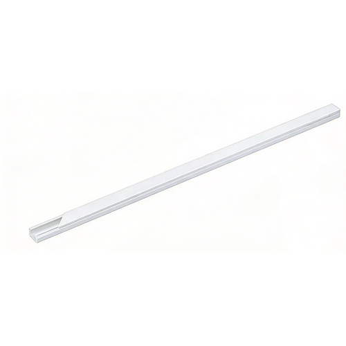 15x10 Kabelkanal med skruehull - Hvit, 15x10mm, Lengde 2m