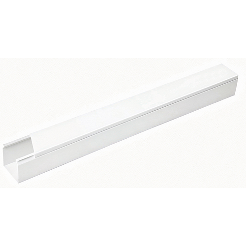 40x40 Kabelkanal med tape - Hvit, 40x40mm, Lengde 2m