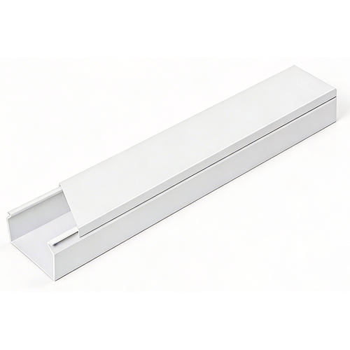 60x40 Kabelkanal med tape - Hvit, 60x40mm, Lengde 2m