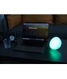 Oppladbar RGB+CCT halvkule bord/nattlampe - Hvit, Tuya Smart/Smart life, IP20 innendørs