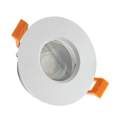 GU10 Downlight, IP65 - Hvit, rund, uten lyskilde