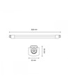 150cm 45W Gjennomgangskablet armatur - LED, 5400lm, IP65, industri/verksted