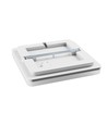 330x330 Nymphea Fusion taklampe 20/30/40W - CCT, IP44, hvit