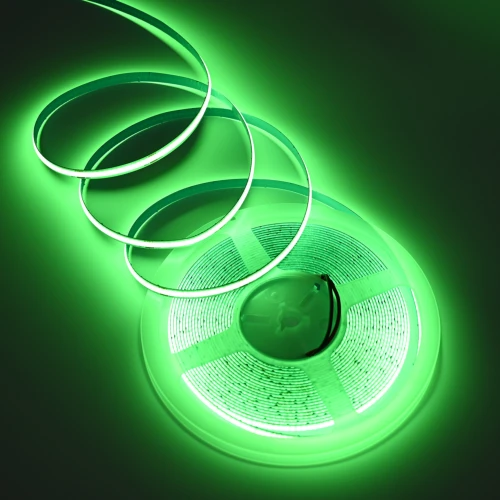 10m 9W/m Grønn COB-LED strip - 24V DC, IP20, 320 LED/m