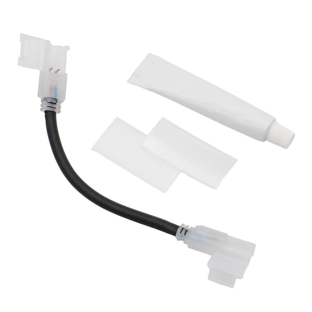 15 cm vanntett skjøtestykke til 230V LED-strip (Slim COB) - Perfekt til hjørner