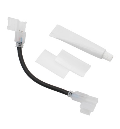 15 cm vanntett skjøtestykke til 230V LED-strip (Slim COB) - Perfekt til hjørner