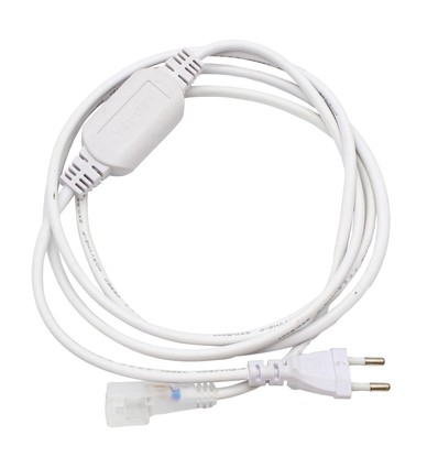 2m Støpsel til 230V LED-strip (Slim COB) - Inkl. endestykke, 230V