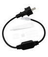 50cm Vanntett kontakt til 230V LED-strip (Slim COB) - Inkl. endestykke, 230V