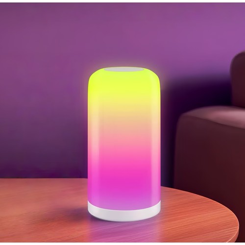 RGBIC+CCT LED bord/nattlampe - Hvit, touch-styring, IP20 innendørs