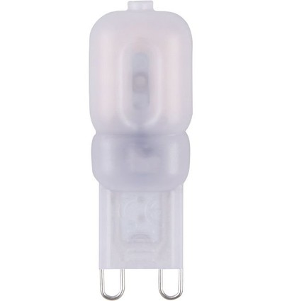 G9 2W dimbar LED-pære - 200lm, 360°, matt glass, 2700K