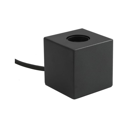 Cube E27 bordlampe - Satin sort, maks. 60W, uten lyskilde