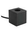 Cube E27 bordlampe - Satin sort, maks. 60W, uten lyskilde