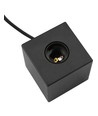 Cube E27 bordlampe - Satin sort, maks. 60W, uten lyskilde