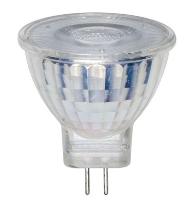 GU4 4,2W dimbar LED-pære, 12V - MR11, glass, 36°, 400lm, 2700K