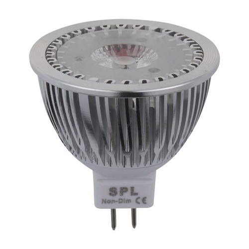 GU5.3 4W LED-pære, 12V - 350lm, MR16, 2700K
