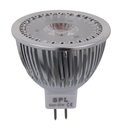 GU5.3 4W LED-pære, 12V - 350lm, MR16, 2700K
