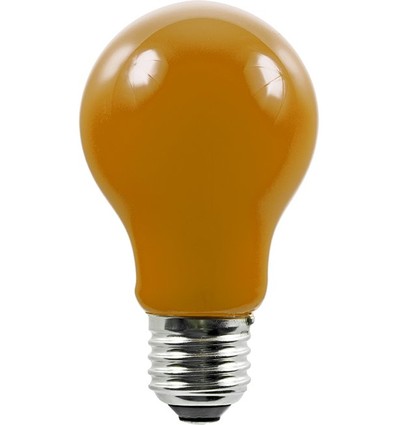 E27 1W LED filamentpære - A60, oransje, Party Colour Premium