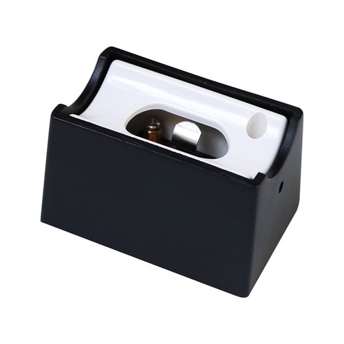 S14s fatning i sort metall, sett med 2 stk. - Til S14s LED-rør