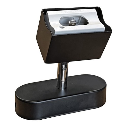 S14d-sokkel i sort metall - Fleksibel, til S14d-pærer