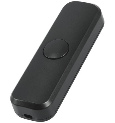 Ledningsdimmer for LED, 0-75W - Bakkantdimmer, sort, trykknapp