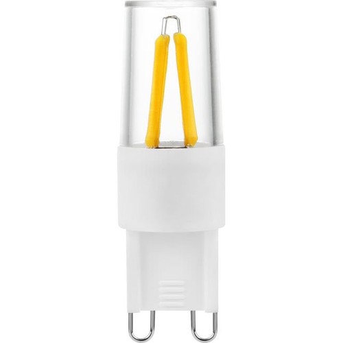 G9 2W dimbar LED-pære - Filament, 5,2cm, 2700K, klart glass