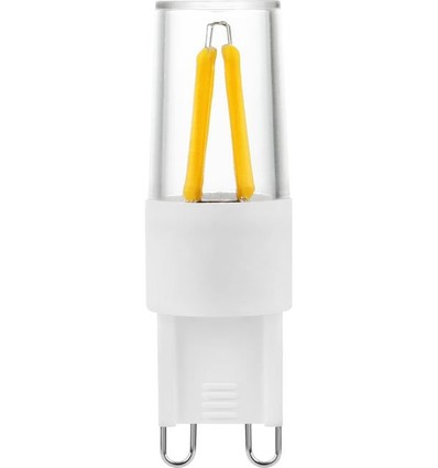 G9 2W dimbar LED-pære - Filament, 5,2cm, 2700K, klart glass