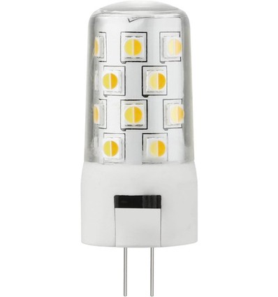 G4 3W LED-pære, 12V - 4,6cm, CCT, dimbar, RA90, klart glass