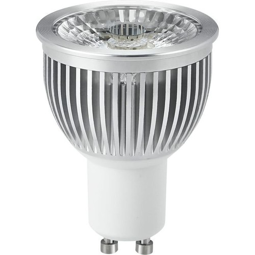 GU10 5W dimbar LED-pære - 450lm, 2700K, 38°, sølvkant