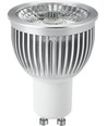 GU10 5W dimbar LED-pære - 450lm, 2700K, 38°, sølvkant