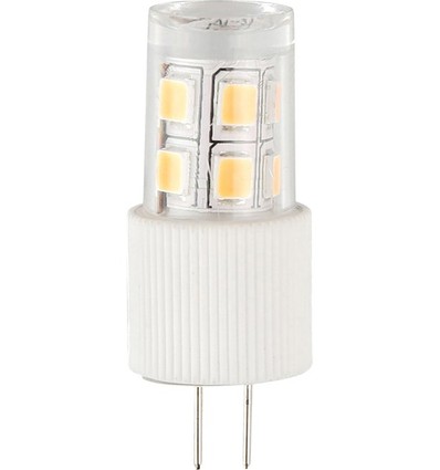 G4 2W dimbar LED-pære, 12V - 200lm, T14.6, varmhvit, klart glass