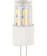 G4 2W dimbar LED-pære, 12V - 200lm, T14.6, varmhvit, klart glass