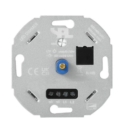 LED-dimmer 0-125W - Leading/Trailing edge, for dobbel impulsbryter