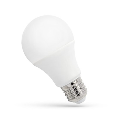 E27 4,9W LED pære - A60, 450lm, 3000K, 270°, erstatter 38W