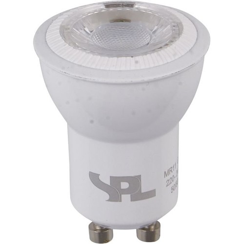 GU10 MR11 4W dimbar LED-pære - 280lm, 3000K, 35 grader, hvit