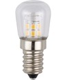 E14 2W LED kjøleskapspære - 5,1cm, klar, 2700K