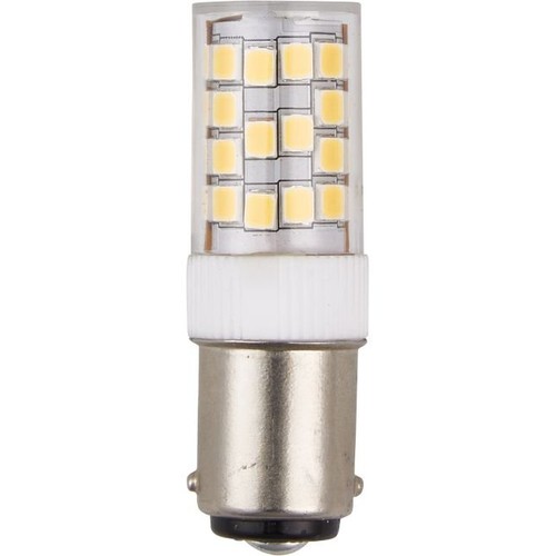 Ba15d 3,2W LED-rør - 5,2 cm, dimbar, 390lm, klart glass