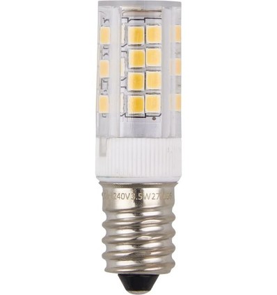 E14 3,5W dimbar LED-pære - 5,3cm, 2700K, klar, Triac-dimbar