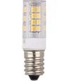 E14 3,5W dimbar LED-pære - 5,3cm, 2700K, klar, Triac-dimbar