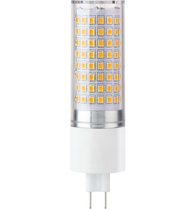 G8.5 11cm / 18W dimbar LED-pære - 2000lm, 3000K, klart glass