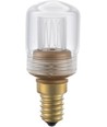 E14 2W dimbar LED vintagepære - 7cm, 2000K, klart glass, rørformet
