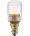 E14 2W dimbar LED vintagepære - 7cm, 2000K, klart glass, rørformet