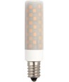 E14 6W LED rørpære - 8cm, 660lm, dimbar, opalt glass