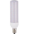 E14 10W LED rørpære, 11,8cm - 1050lm, dimbar, opalt glass