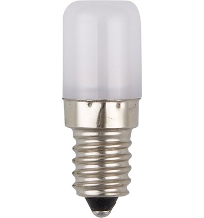 E14 1,8W LED rørpære - 5,2cm, 130lm, 2700K, opalt glass