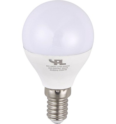 E14 4W DimToWarm LED kronepære - G45, 250lm, 2000-2700K, opalglass, dimbar
