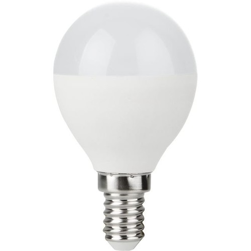 E14 5W dimbar LED kronepære - G45, 470lm, opalt glass